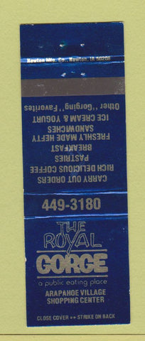 Matchbook Cover - The Royal Gorge Restaurant Denver?