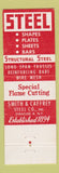 Matchbook Cover - Steel Warehouse Smith Caffrey Steel Syracuse NY