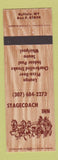 Matchbook Cover - Stagecoach Inn Buffalo WY