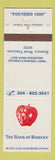 Matchbook Cover - Bank of Romney WV