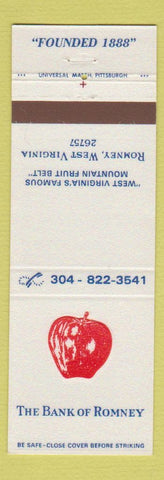 Matchbook Cover - Bank of Romney WV