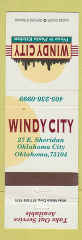 Matchbook Cover - Windy City Pizza Pasta Oklahoma City OK