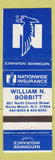 Matchbook Cover - Nationwide Insurance William Bobbitt Rocky Mount NC