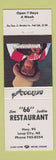 Matchbook Cover - 66 Restaurant Loup City NE monkey poker