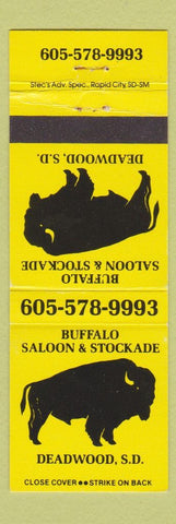 Matchbook Cover - Buffalo Saloon Stockade Deadwood SD
