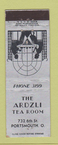 Matchbook Cover - Ardzli Ea Room Portsmouth OH