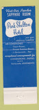 Matchbook Cover - Park Shelton Hotel Detroit MI