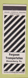 Matchbook Cover - Ferguson Transportation Bloomsburg PA
