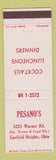 Matchbook Cover - Pesano's Garfield Heights OH