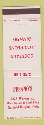 Matchbook Cover - Pesano's Garfield Heights OH