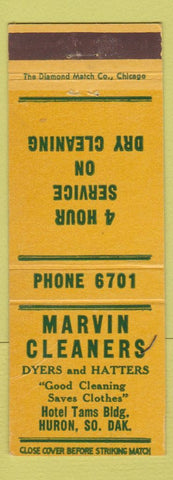Matchbook Cover - Marvin Cleaners Huron SD