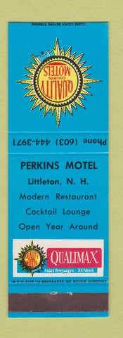Matchbook Cover - Perkins Motel Littleton NH Quality Courts