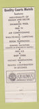 Matchbook Cover - Perkins Motel Littleton NH Quality Courts