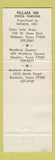 Matchbook Cover - Village Inn Pizza Parlors Clear Lake Houston TX