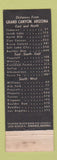 Matchbook Cover - Verkamp's Grand Canyon National Park AZ 1956 WEAR feature
