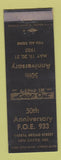 Matchbook Cover - FOE New Castle IN 50th 1955
