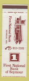 Matchbook Cover - First National Bank Seymour WI