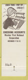Matchbook Cover - First National Bank Seymour WI