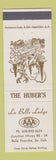 Matchbook Cover - LA Belle Lodge Belle Fourche SD