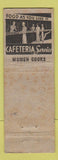 Matchbook Cover - Henshaw Cafeteria Omaha NE WORN