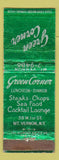 Matchbook Cover - Green Corner Restaurant Mount Vernon NY WORN