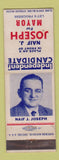 Matchbook Cover - Naif J Joseph for Mayor