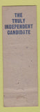 Matchbook Cover - Naif J Joseph for Mayor
