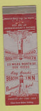 Matchbook Cover - Ray Beach's Beacon Inn Restaurant Hotel Cardiff CA WORN