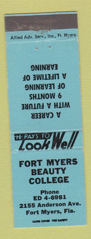 Matchbook Cover - Fort Myers Beauty College FL