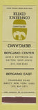 Matchbook Cover - Bergamo Center Dayton OH Marcy NY