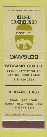 Matchbook Cover - Bergamo Center Dayton OH Marcy NY