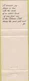 Matchbook Cover - The Coleman Santa Clara CA