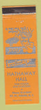 Matchbook Cover - Hathaway Hall Restaurant Lodging Solon NY