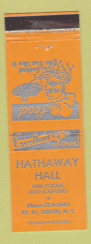 Matchbook Cover - Hathaway Hall Restaurant Lodging Solon NY