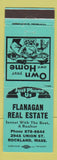 Matchbook Cover - Flanagan Real Estate Rockland MA