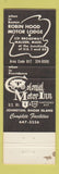 Matchbook Cover - Hotel 128 Dedham MA