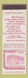 Matchbook Cover - Mechanicks National Bank Mechanics Concord NH DD Bean WEAR