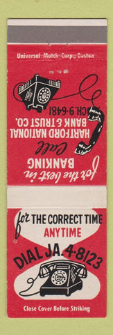 Matchbook Cover - Hartford National Bank and Trust CT