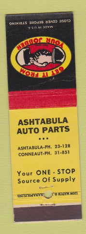 Matchbook Cover - Ashtabula Auto Parts OH Conneaut