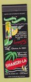 Matchbook Cover - Shangri LA Restaurant Tropical Drinks Chicago IL