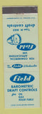Matchbook Cover - Field Barometric Draft Controls