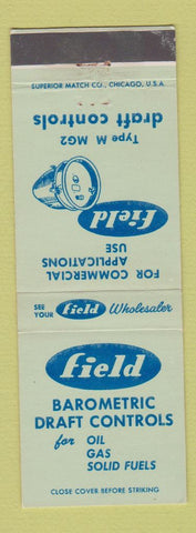 Matchbook Cover - Field Barometric Draft Controls