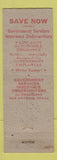 Matchbook Cover - National Association of Letter Carriers San Antonio TX 1952