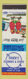 Matchbook Cover - Chuck's Cleaners Dyers
