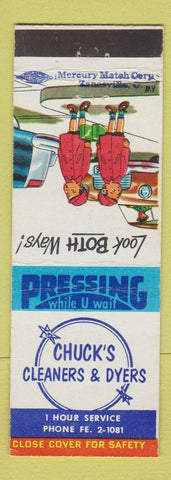 Matchbook Cover - Chuck's Cleaners Dyers