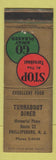 Matchbook Cover - Turnabout Diner Phillipsburg NJ WEAR