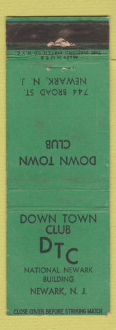 Matchbook Cover - Down Town Club Newark NJ WEAR
