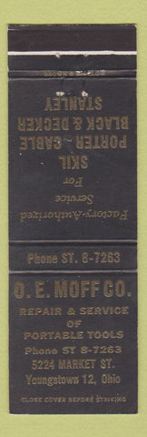 Matchbook Cover - OE Moff Repair of Portable Tools Youngstown OH