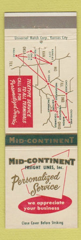 Matchbook Cover - Mid Continent Freight Trucking