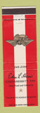 Matchbook Cover - Coonamessett Inn Falmouth MA